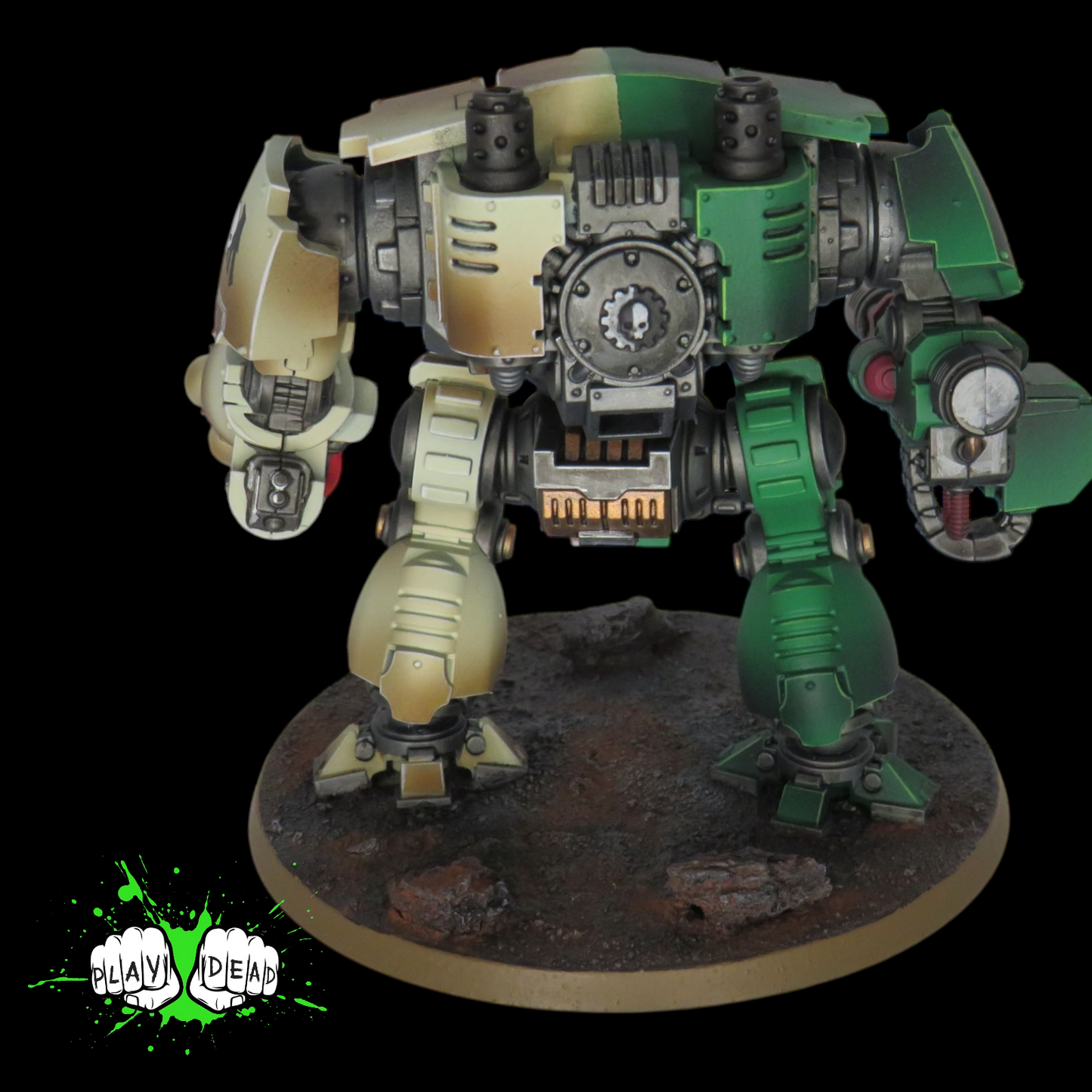 Pro Painted Angels of Redemption Redemptor Dreadnought – Easy-Build Warhammer 40K Model