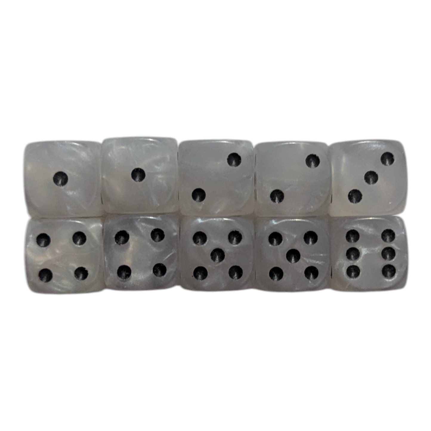 12mm standard D6 - set of 10