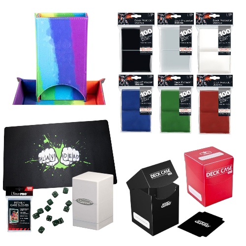 TCG sleeves, deck boxes and protection
