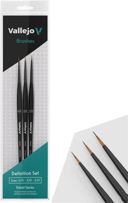 Vallejo Paint Brushes full range Miniature Detail Model Warhammer Acrylic Hobby