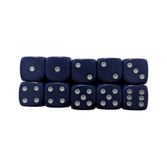 12mm standard D6 - set of 10