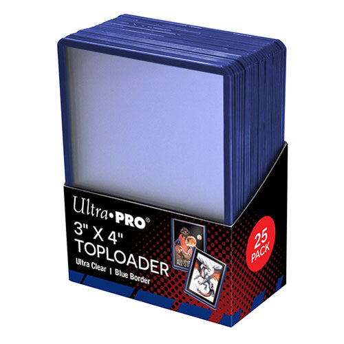 Ultra Pro - 3 x 4 Inch Blue Border Toploader 25 Pack